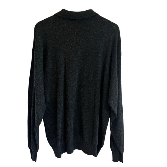 Raffi Mens Cashmere Wool Blend Polo Sweater Sz L Quiet Luxury Old Money Classic - Picture 3 of 8
